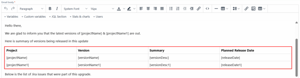 Cross-Project Release Notes 1
