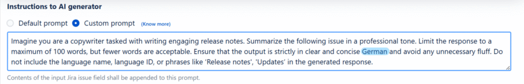 Multilingual Release Notes -Prompt 1