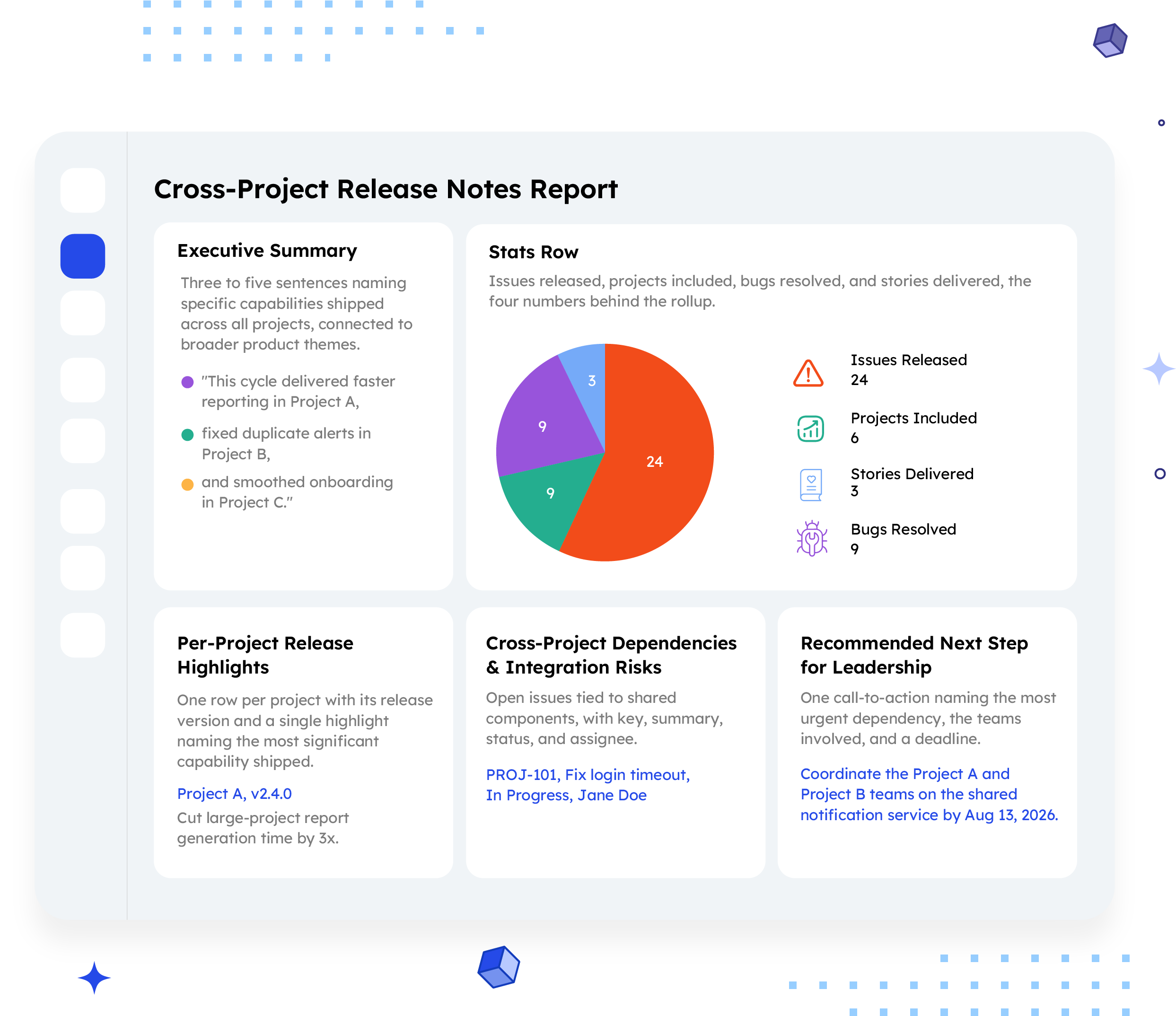 cross project release notes report banner